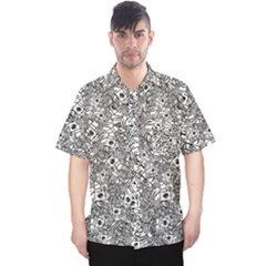 Weird Cute Fantasy Monsters Motif Pattern Men s Hawaii Shirt