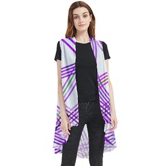 Form Background Drawing Design Sleeveless Chiffon Waistcoat Shirt
