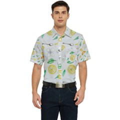 Tea Drinking Welding Tea Bag Men s Short Sleeve Pocket Shirt  by Wegoenart