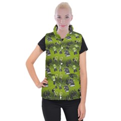 Ocultism Wicca Real Witch Halloween  Women s Button Up Vest by ConteMonfrey