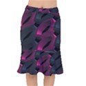 Hexagon Geometric Art Design Short Mermaid Skirt View1