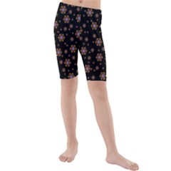 Mandala Drawing Artistic Model Kids  Mid Length Swim Shorts by Wegoenart