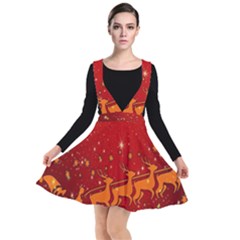 Santa Plunge Pinafore Dress by nateshop