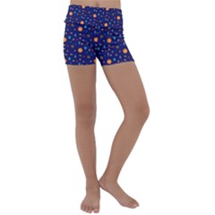 Space Sun Mercury Venus Earth Planet Galaxy Kids  Lightweight Velour Yoga Shorts by Wegoenart