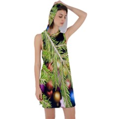 Christmas Candy 2 Racer Back Hoodie Dress by artworkshop