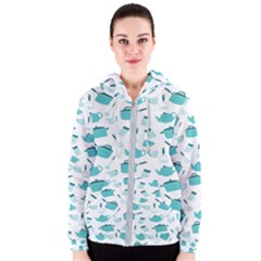 Kitchen Utensiles Cooking Pots Women s Zipper Hoodie by Wegoenart