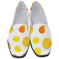 Fruits,orange Women s Classic Loafer Heels