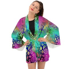 Flower Nature Petal  Blossom Long Sleeve Kimono