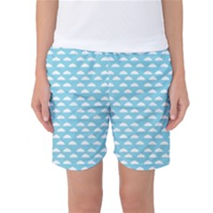 Little Clouds Blue  Women s Basketball Shorts by ConteMonfrey