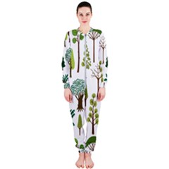 Chrismas Tree Greeen  Onepiece Jumpsuit (ladies)