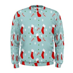 Christmas-pattern -christmas-stockings Men s Sweatshirt