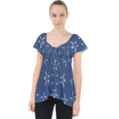 Paper Lace Front Dolly Top