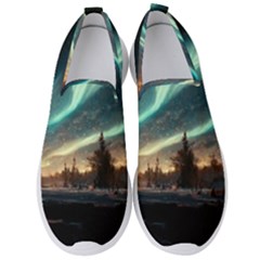 Northern Light North Sky Night Men s Slip On Sneakers by Ravend