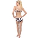 Cow spots brown white Layered Top Bikini Set View2