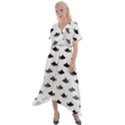 Cute Small Sharks  Cross Front Sharkbite Hem Maxi Dress View1