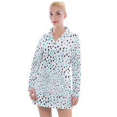 Background-022 Women s Long Sleeve Casual Dress