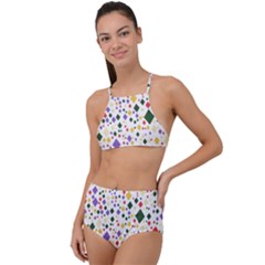 Illustration High Waist Tankini Set