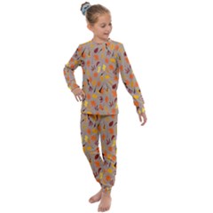Thanksgiving-002 Kids  Long Sleeve Set 