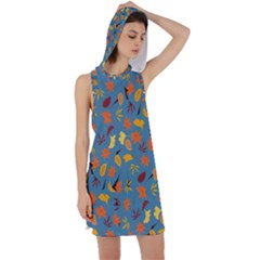 Thanksgiving-005 Racer Back Hoodie Dress