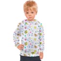 Summer Pattern Colorful Drawing Doodle Kids  Hooded Pullover View1
