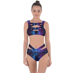 Symmetry Awesome 3d Digital Art Graphic Pattern Vortex Bandaged Up Bikini Set  by danenraven