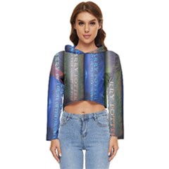 Vintage Collection Book Women s Lightweight Cropped Hoodie