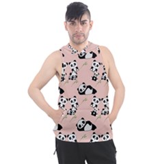 Pandas Pattern Panda Bear Men s Sleeveless Hoodie by Wegoenart