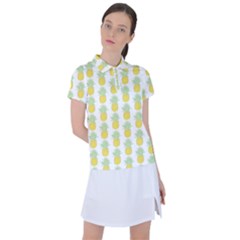 Pineapple Glitter Women s Polo Tee