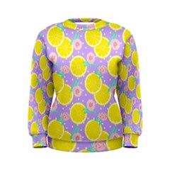 Purple Lemons  Women s Sweatshirt by ConteMonfrey