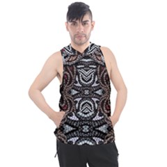 Autumn Patterns Men s Sleeveless Hoodie by kaleidomarblingart