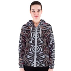 Autumn Patterns Women s Zipper Hoodie by kaleidomarblingart