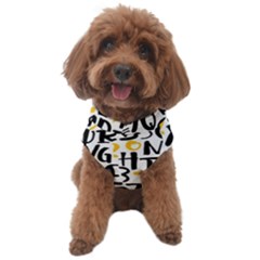 Letters Pattern Dog Sweater by Wegoenart