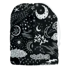 Vector-set-sketch-drawn-with-space Drawstring Pouch (3xl)