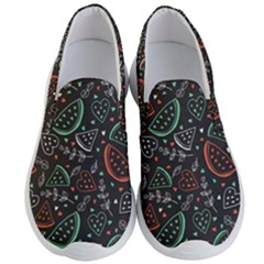 Seamless-vector-pattern-with-watermelons-mint -- Men s Lightweight Slip Ons by Wegoenart