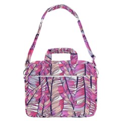 Beautiful-boho-seamless-pattern-with-pink-feathers Macbook Pro 16  Shoulder Laptop Bag by Wegoenart
