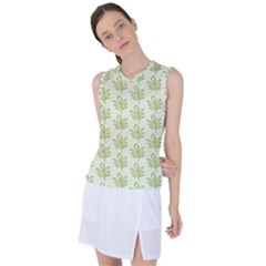 Autumn Leaves Women s Sleeveless Sports Top by ConteMonfrey