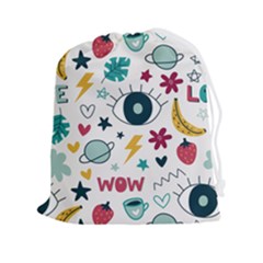 Wallpaper Background Cute Design Drawstring Pouch (2xl)