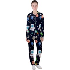 Space And Astronomy Decorative Symbols Seamless Pattern Vector Illustration Casual Jacket And Pants Set by danenraven