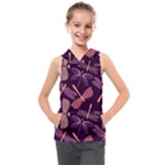 Dragonfly Pattern Design Kids  Sleeveless Hoodie