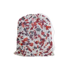 Abstract Random Painted Texture Drawstring Pouch (large) by dflcprintsclothing
