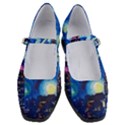 Starry Night In New York Van Gogh Manhattan Chrysler Building And Empire State Building Women s Mary Jane Shoes View1