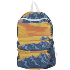 Illustration Landscape Nature Foldable Lightweight Backpack by Wegoenart