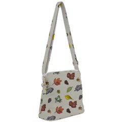 Autumn Fall Animals Nature Season Zipper Messenger Bag