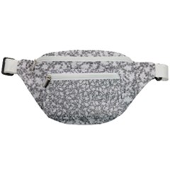 Bacterias Drawing Black And White Pattern Fanny Pack by dflcprintsclothing