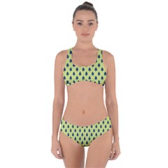 Blue Pines Criss Cross Bikini Set by ConteMonfrey