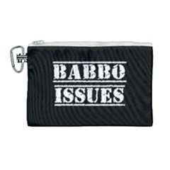 Babbo Issues - Italian Humor Canvas Cosmetic Bag (large) by ConteMonfrey