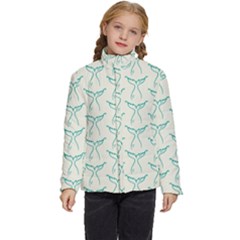 Blue Mermaid Tail Clean Kids  Puffer Bubble Jacket Coat by ConteMonfrey