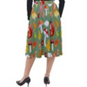Autumn Seamless Background Leaves Wallpaper Texture Classic Velour Midi Skirt  View2
