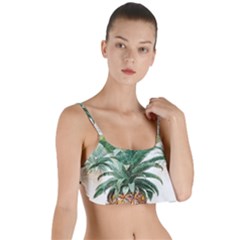 Pineapple Pattern Background Seamless Vintage Layered Top Bikini Top 