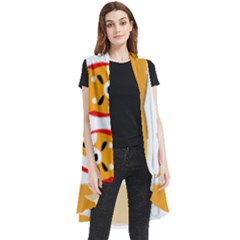 Im Fourth Dimension Colour 100 Sleeveless Chiffon Waistcoat Shirt